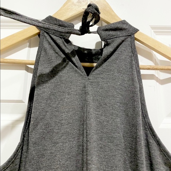 Skull & Roses Maxi Dress NEW Charcoal Gray - Picture 9 of 12